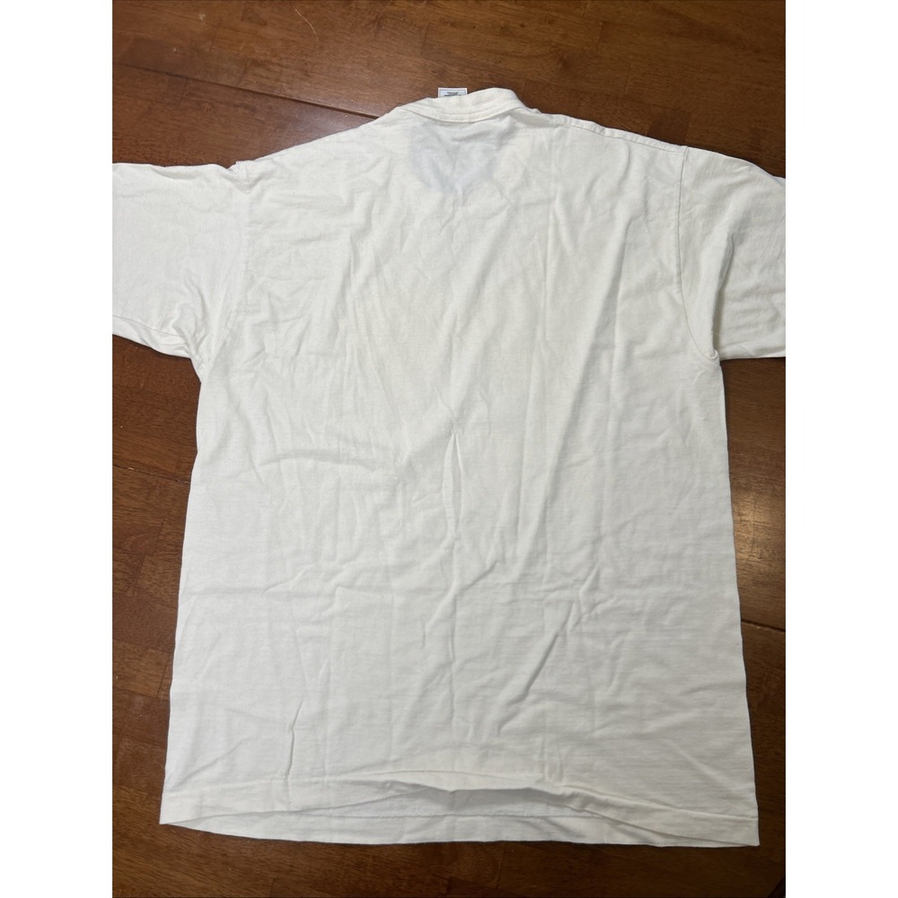 Vintage Fruit Of The Loom T Shirt Lake Geneva Wisconsin Men's Size XL White 1997 - Picture 10 of 12